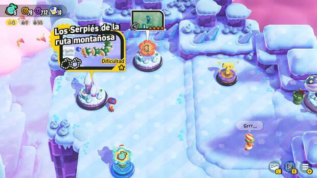 Super Mario Bros. Wonder - Nivel Los Serpiés de la ruta montañosa del Mundo 2 Cordillera Nub Nub