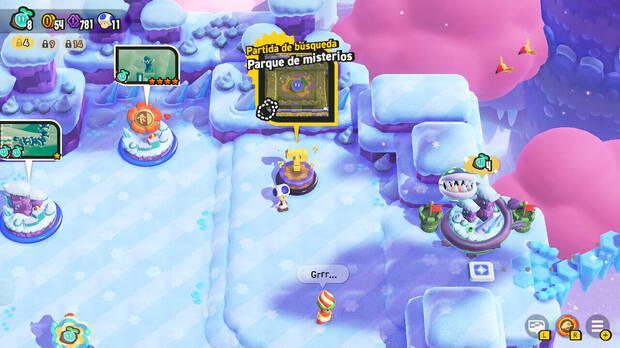 Super Mario Bros. Wonder - Nivel Partida de búsqueda - Parque de misterios del Mundo 2 Cordillera Nub Nub