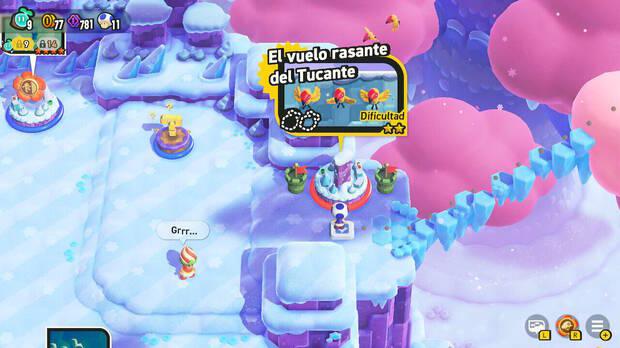 Super Mario Bros. Wonder - Nivel El vuelo rasante del Tucante del Mundo 2 Cordillera Nub Nub