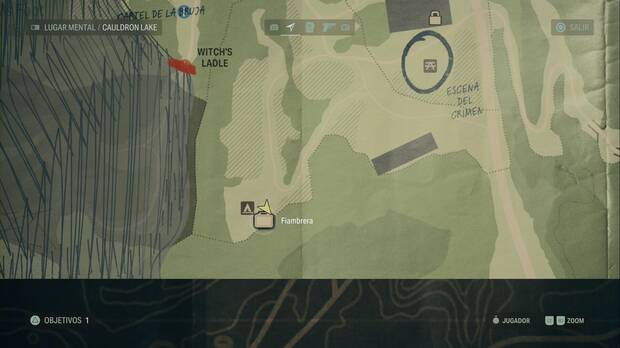 Alan Wake 2 - Fiambrera del campamento al sudeste de Witch's Ladle: ubicación