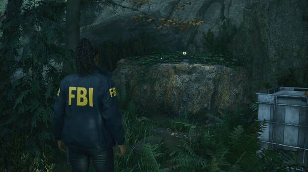 Alan Wake 2 - Fiambrera tras la estación de la FBC, saliente a la caja