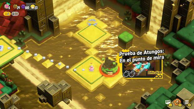Super Mario Bros. Wonder - Nivel Prueba de Atungos: En el punto de mira del Mundo 3 Cascadas Doradas