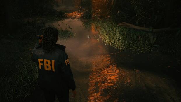 Alan Wake 2 - El corazón: huellas en el suelo