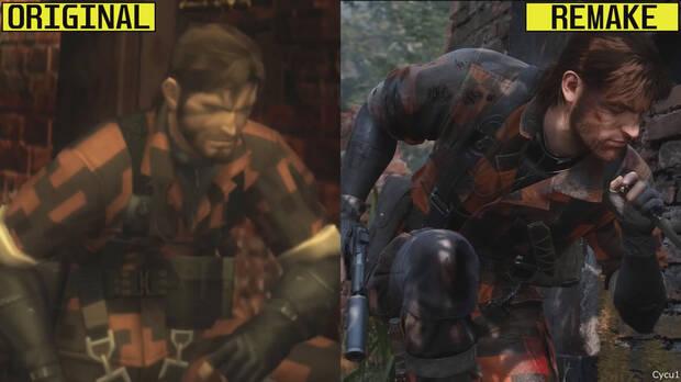 Metal Gear Solid Delta: Snake Eater comparativa grfica con Metal Gear Solid 3 Snake Eater remake
