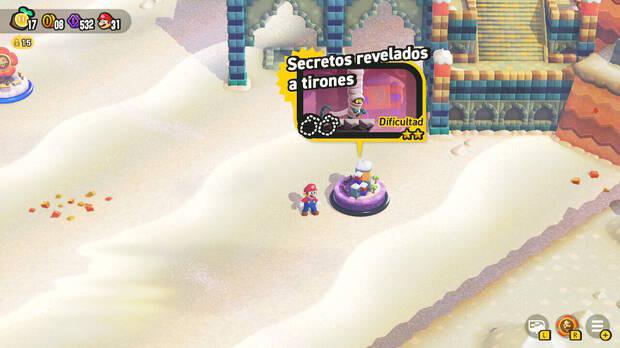 Super Mario Bros. Wonder - Nivel Secretos revelados a tirones del Mundo 4 Desierto Tostisol