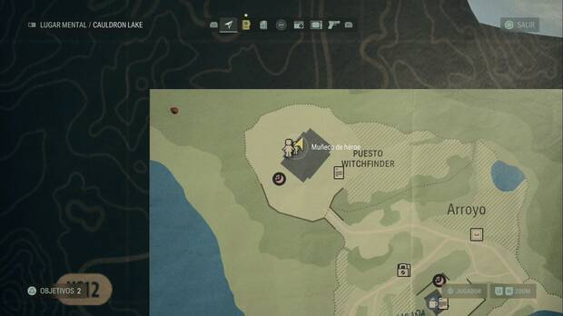 Alan Wake 2 - Ubicación del muñeco de héroe y el muñeco de lobo