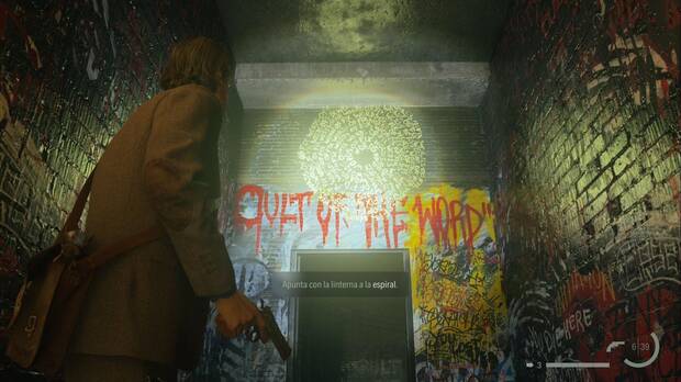 Alan Wake 2 - Palabra de poder sobre una puerta