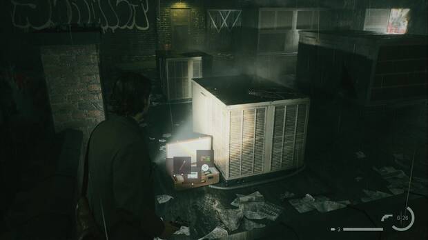 Alan Wake 2 - Casey: maletín con objetos en la azotea