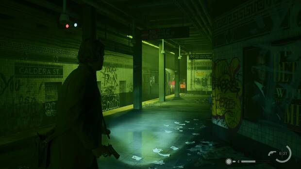 Alan Wake 2 - Palabras de poder en Casey: palabra de arma #2 en el metro