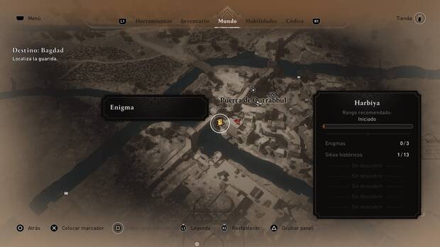 Assassin's Creed Mirage - Localización en el mapa del enigma ¡Encuentra lo que robé!
