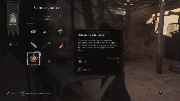 Assassin's Creed Mirage - Vender baratijas para ganar dinero