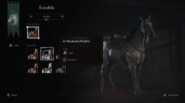 Assassin's Creed Mirage - Comprar monturas nuevas en el establo