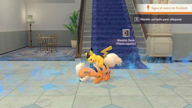 Hay secciones en las que Pikachu se separa de Tim, por ejemplo, para montarse sobre Pokémon que ayudan en la investigación.