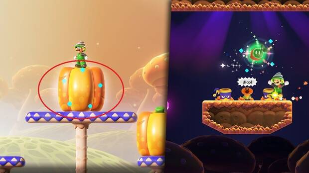 Super Mario Bros. Wonder - Localización de la Semilla maravilla #1 en Bosque de hongos extensibles