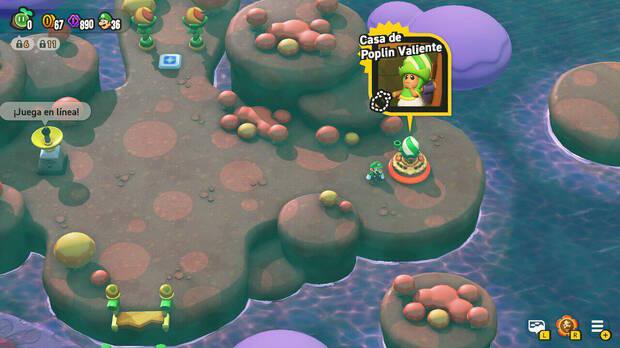 Super Mario Bros. Wonder - Nivel Casa de Poplin Valiente del Mundo 5 Minas Fungijí