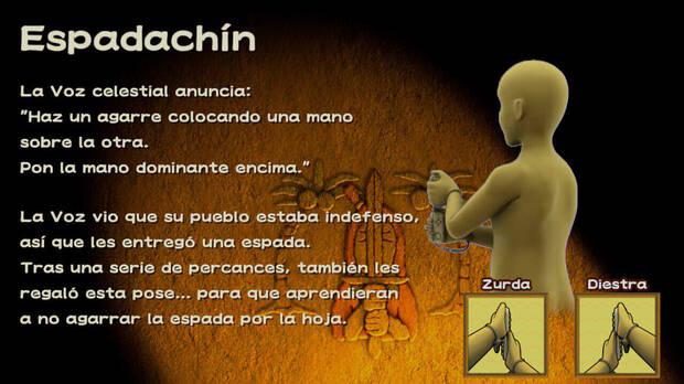 El título presenta las posturas con una épica absurda y graciosa.