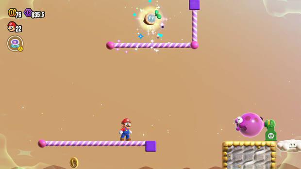 Super Mario Bros. Wonder - Localización de la Semilla maravilla #1 en Especial Tostisol: Bloques extensibles