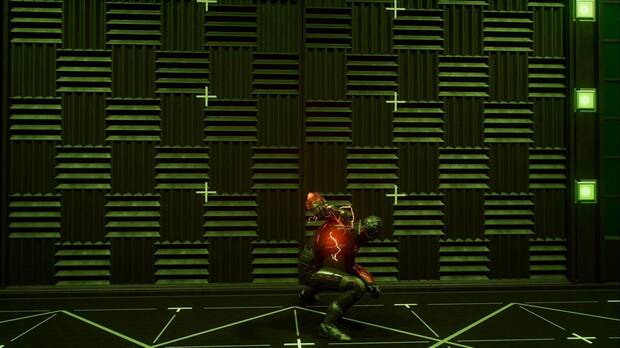 Marvel's Spider-Man 2 - Mysteriums: Miles derriba una pared del simulador