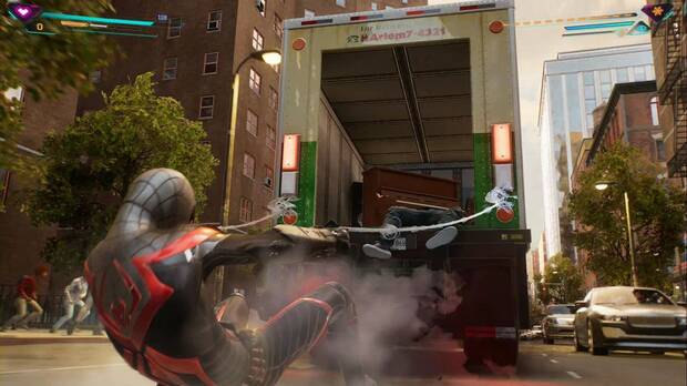 Marvel's Spider-Man 2 - Funky: Miles detiene uno de los camiones robados