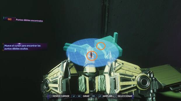 Marvel's Spider-Man 2 - Escondites de los Cazadores en el Distrito Financiero: escondite del huerto #2, mapa en 3D