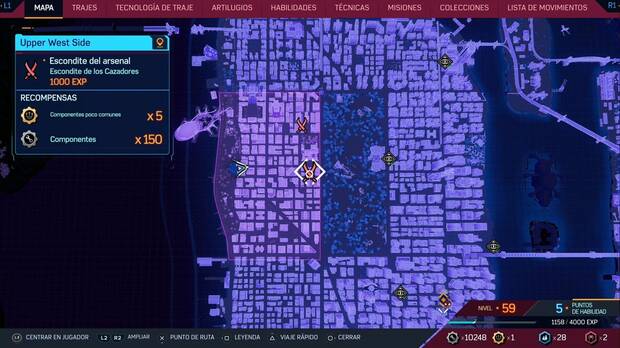 Marvel's Spider-Man 2 - Escondites de los Cazadores en el Upper West Side: escondite del arsenal #2