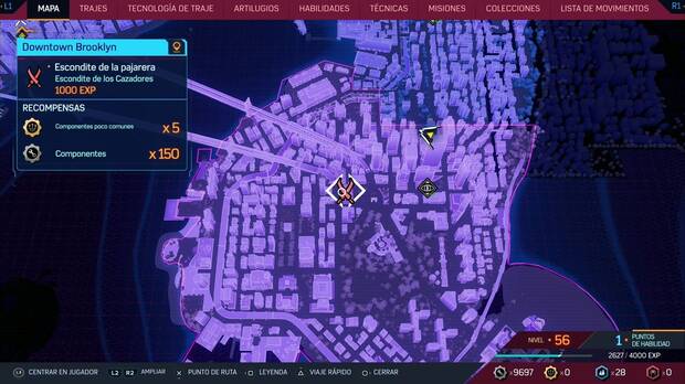Marvel's Spider-Man 2 - Escondites de los Cazadores en Downtown Brooklyn: escondite de la pajarera #2