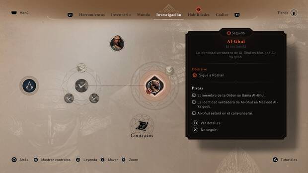 Assassin's Creed Mirage - Pistas para desvelar la identidad de Al-Ghul