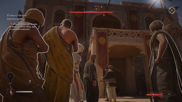 Assassin's Creed Mirage - Hacer salir a Al-Ghul con el líder de la caravana