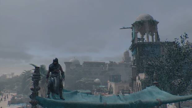 Assassin's Creed Mirage - Ejemplo visual del filtro de color emblemático