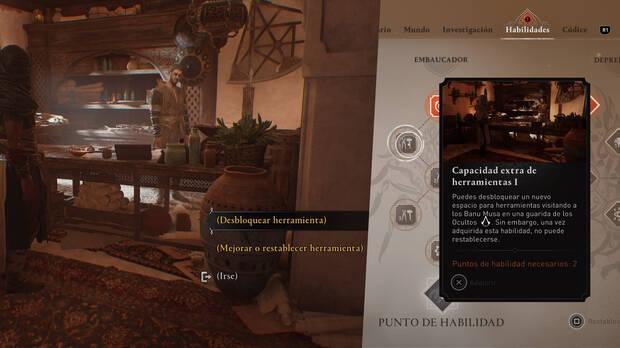 Assassin's Creed Mirage - Cómo desbloquear nuevas herramientas