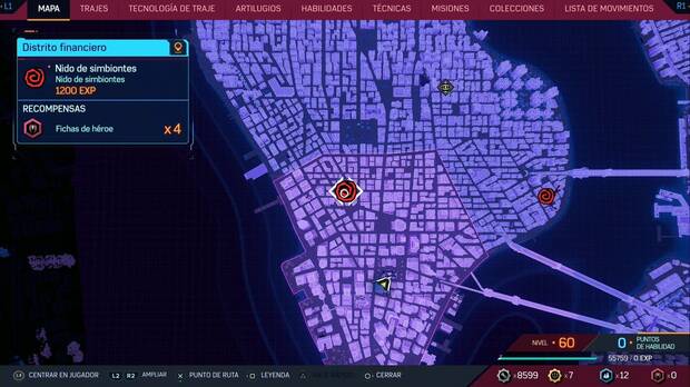 Marvel's Spider-Man 2 - Nidos de simbiontes: nido de simbiontes en Distrito Financiero
