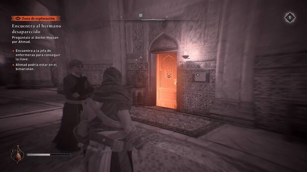 Assassin's Creed Mirage - Puerta de la consulta del doctor en el bimaristán