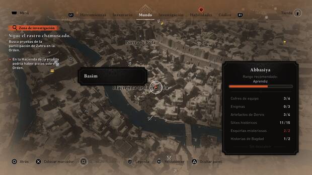 Assassin's Creed Mirage - Ubicación de la casa en la Hacienda de la erudita con la prueba