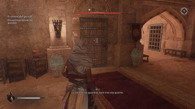Assassin's Creed Mirage - Puerta de la sala de los guardias en la prisión