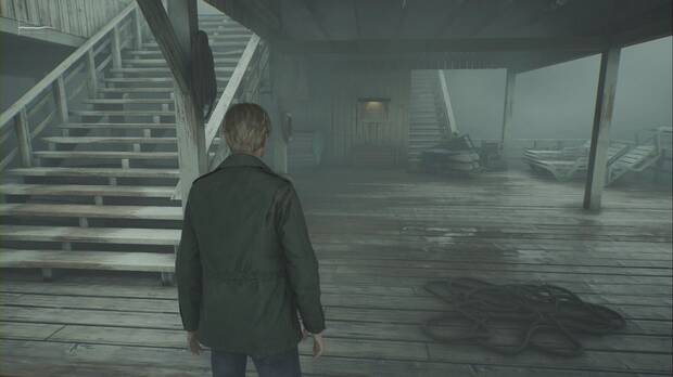 Silent Hill 2 Remake - Hotel Lakeview: ubicación del Mapa del hotel Lakeview (jardines) en el embarcadero