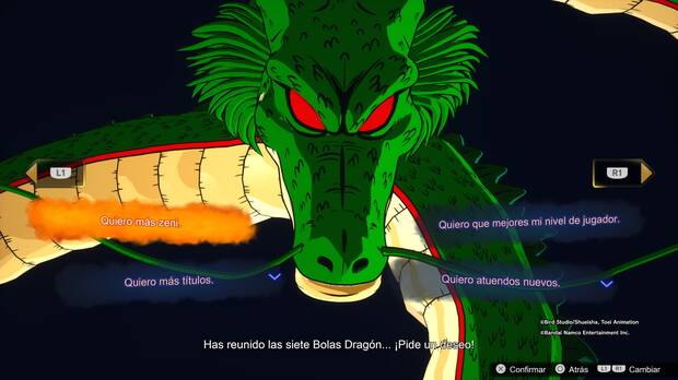 Dragon Ball: Sparking! Zero - Qué deseos puedes pedir a Shenron