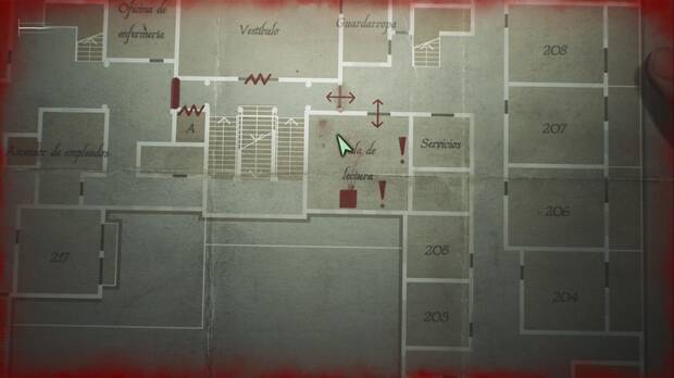Silent Hill 2 Remake - Hotel Lakeview: ubicación de la Sala de lectura en la segunda planta