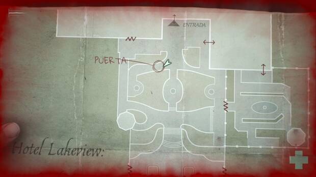 Silent Hill 2 Remake - Hotel Lakeview: puerta cerrada en los jardines que puede abrirse con la Cizalla