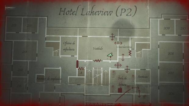 Silent Hill 2 Remake - Hotel Lakeview: ubicación del Vestíbulo de la segunda planta