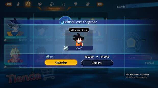 Dragon Ball: Sparking! Zero - De qué sirve aumentar tu nivel de jugador