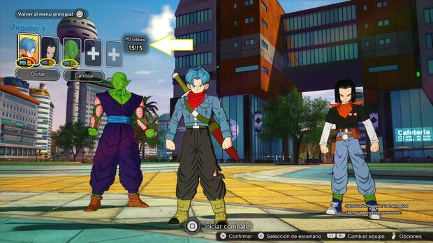 Dragon Ball: Sparking! Zero - Explicación del sistema de puntos PD de personajes
