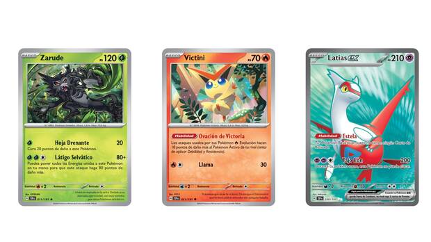 Pokémon exclusivas Zarude, Victini, Latias ex