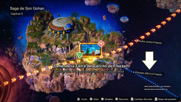 Dragon Ball: Sparking! Zero - Completar la condición secundaria de la fase ¡Defiende la Tierra del ejército de Freezer!