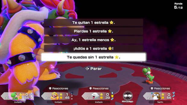 Se hace mucho humor con la esencia de Mario Party: los momentos injustos y chinchar a los demás.