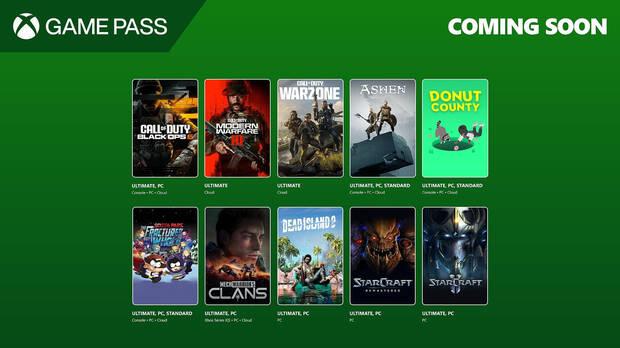 Novedades de la segunda quincena de octubre en Xbox Game Pass.