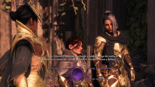 Dragon Age: The Veilguard - Sombras del viejo Arlathan: Rook repara en que Harding sigue herida