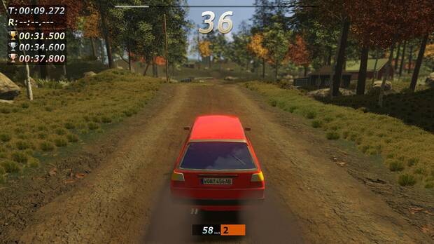 Control sencillo, físicas arcade y preocupación por pasar puntos de control. 'Rally Arcade Classics' se inspira en los juegos de velocidad clásicos, sin complicaciones.