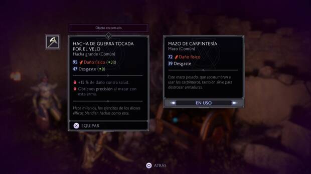 Dragon Age: The Veilguard - En las zarpas de la entropía: arma del cofre de la armería