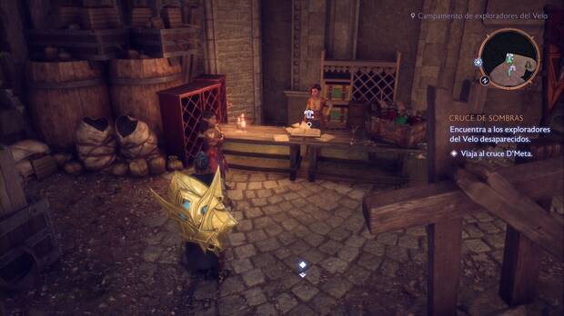 Dragon Age: The Veilguard - Cruce de sombras: ubicación de la tienda en la base de facción de los exploradores del Velo