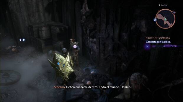 Dragon Age: The Veilguard - Cruce de sombras: NPC a la entrada del asentamiento del cruce D'Meta